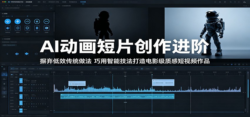 AI动画短片创作进阶：摒弃低效传统做法，巧用智能技法打造电影级质感短视频作品-副业网
