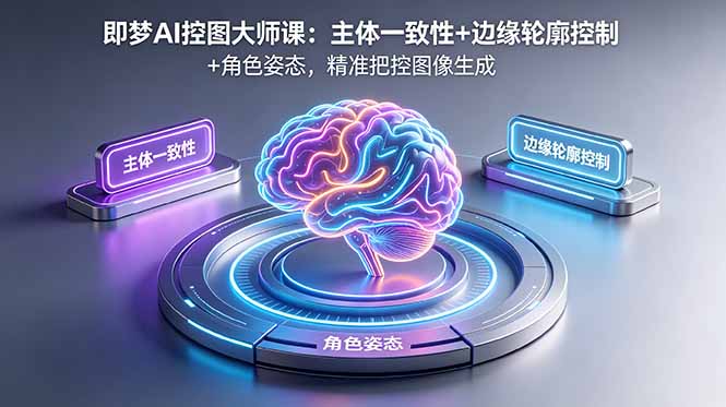 即梦AI控图大师课：主体一致性+边缘轮廓控制+角色姿态，精准把控图像生成-副业网