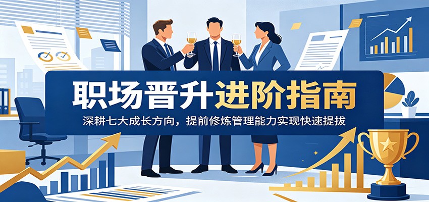 职场晋升进阶指南:深耕七大成长方向,提前修炼管理能力实现快速提拔-副业网