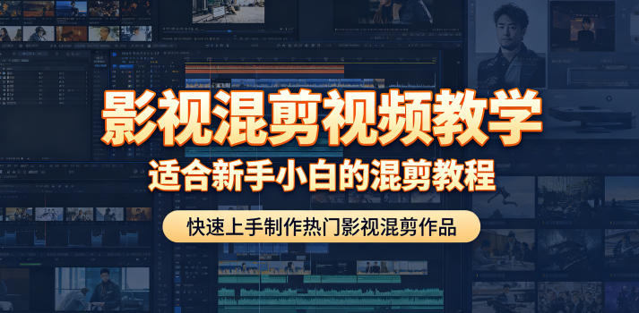 影视混剪视频教学，适合新手小白的混剪教程，快速上手制作热门影视混剪作品-副业网