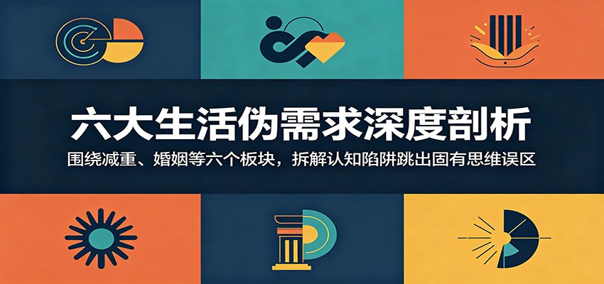 六大生活伪需求深度剖析:围绕减重、婚姻等六个板块,拆解认知陷阱跳出固有思维误区-副业网