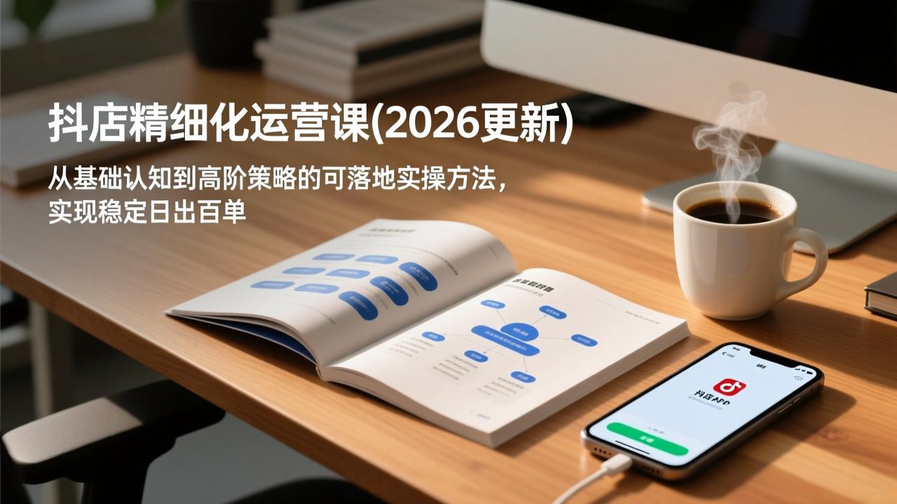 抖店精细化运营课(更新6月-副业网