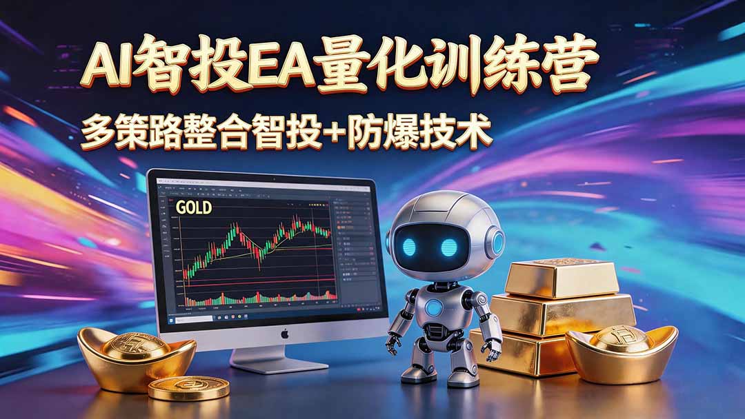 AI智投EA量化运营技术，自动化黄金操盘技术，小白也可以轻松上手日入1000+-副业网
