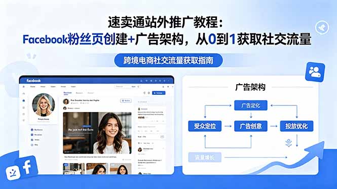 速卖通站外推广教程：Facebook粉丝页创建+广告架构，从0到1获取社交流量-副业网