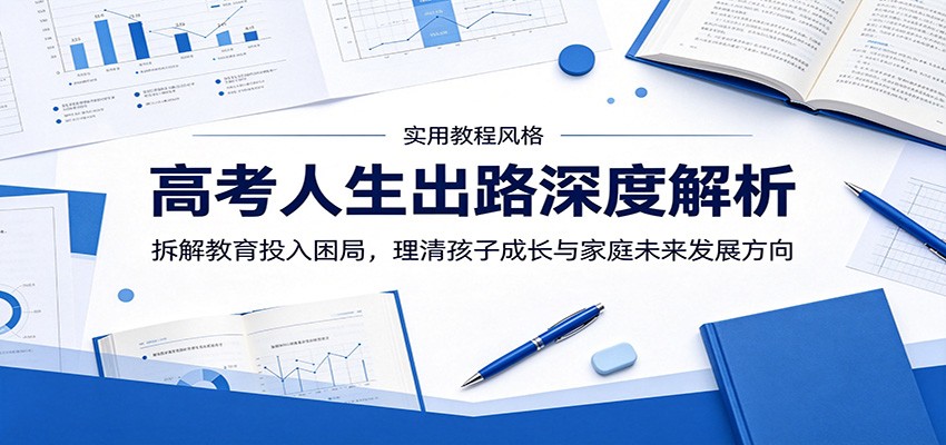 高考人生出路深度解析：拆解教育投入困局，理清孩子成长与家庭未来发展方向-副业网