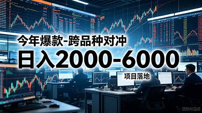 今年爆款-跨品种对冲日入2000-6000，项目落地！-副业网
