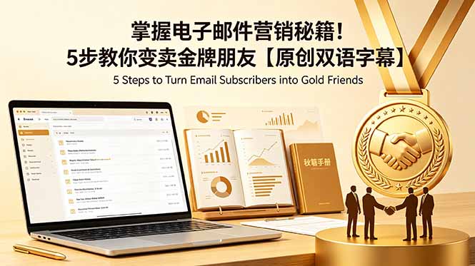 掌握电子邮件营销秘籍！5步教你变卖金牌朋友【原创双语字幕】-副业网