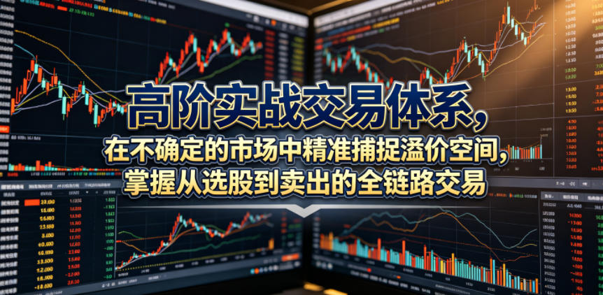 高阶实战交易体系,在不确定的市场中精准捕捉溢价空间,掌握从选股到卖出的全链路交易心法(更新6月)-副业网