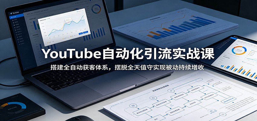 YouTube自动化引流实战课:搭建全自动获客体系,摆脱全天值守实现被动持续增收-副业网