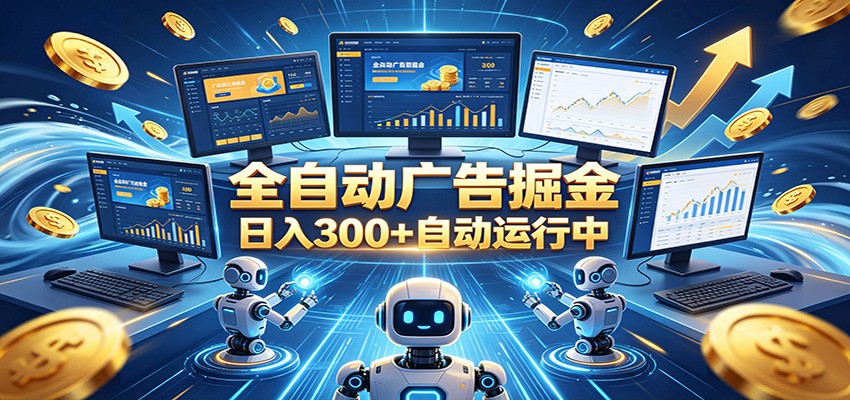 自动广告G机，日入300+，正规平台，广告浏览获益，时间自由，适合各类人群日常增收-副业网