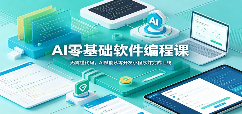 AI零基础软件编程课：无需懂代码，AI赋能从零开发小程序并完成上线-副业网