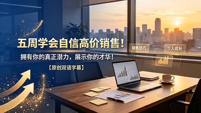 五周学会自信高价销售！拥有你的真正潜力，展示你的才华！【原创双语字幕】-副业网