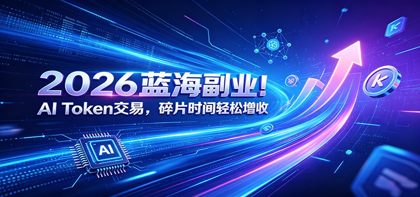 2026蓝海副业！AI Token交易，碎片时间轻松增收-副业网