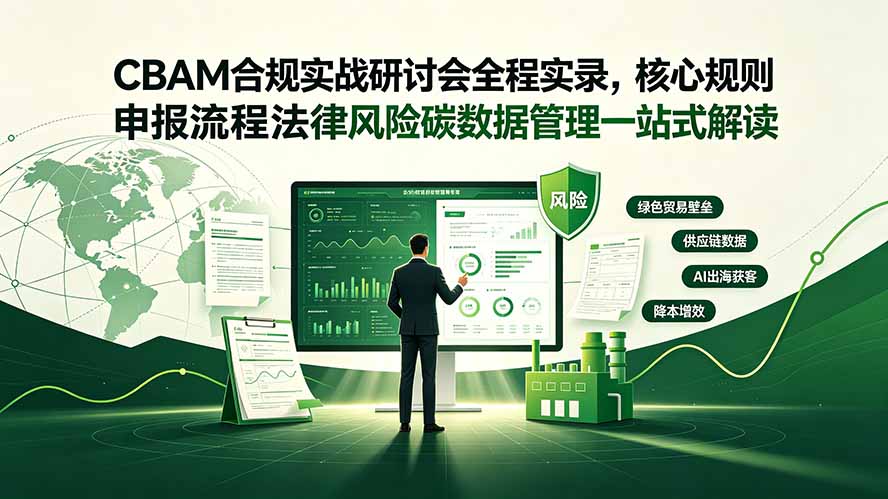 CBAM合规实战研讨会全程实录，核心规则申报流程法律风险碳数据管理一站式解读-副业网