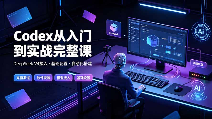Codex从入门到实战完整课｜充值·安装·接入DeepSeek，记忆·插件·Skill·CLI·MCP全拆解-副业网