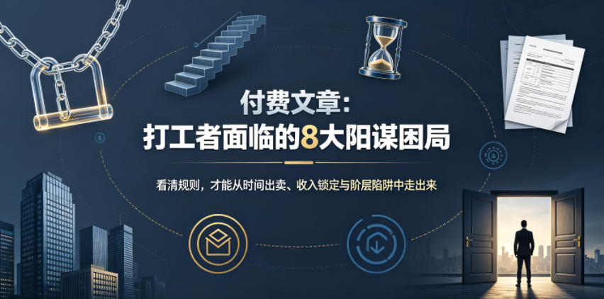 付费文章:打工者面临的8大阳谋困局-副业网