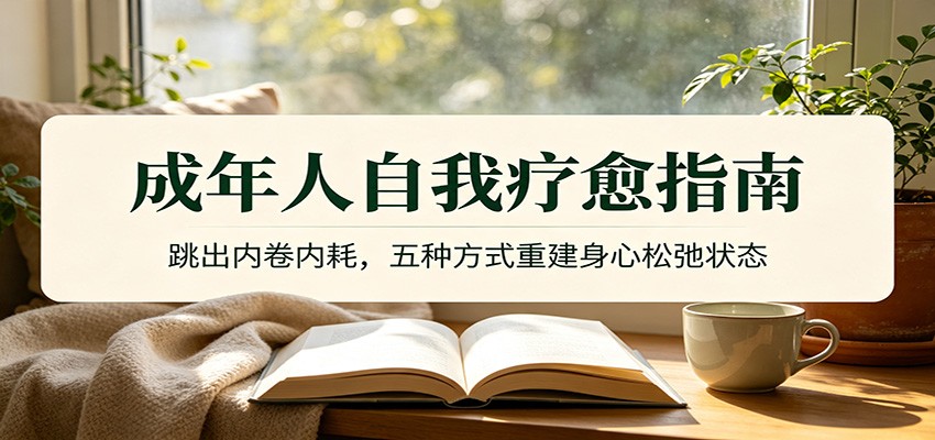 成年人自我疗愈指南：跳出内卷内耗，五种方式重建身心松弛状态-副业网