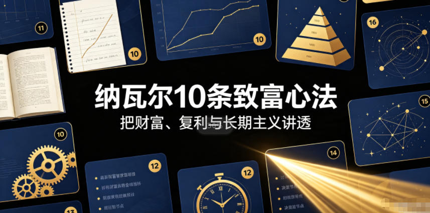 付费文章:纳瓦尔10条致富心法-副业网