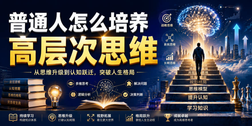 公众号付费文章：普通人怎么培养高层次思维-副业网
