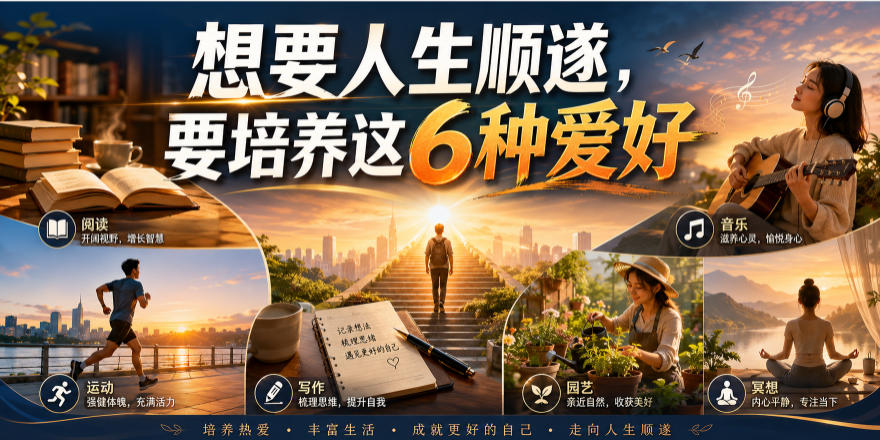 公众号付费文章:想要人生顺遂,要培养这6种爱好-副业网