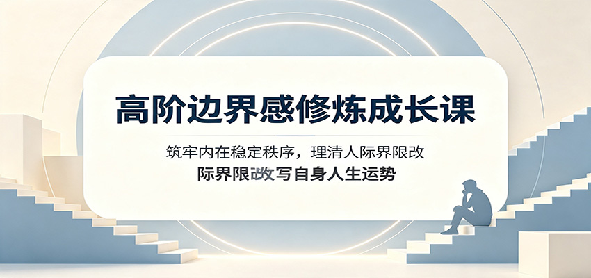 高阶边界感修炼成长课：筑牢内在稳定秩序，理清人际界限改写自身人生运势-副业网