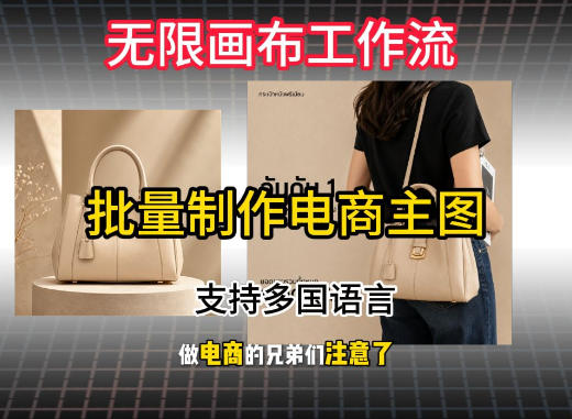 无限画布工作流搭建教程，一键电商主图批量制作，批量下载，支持多国语言-副业网