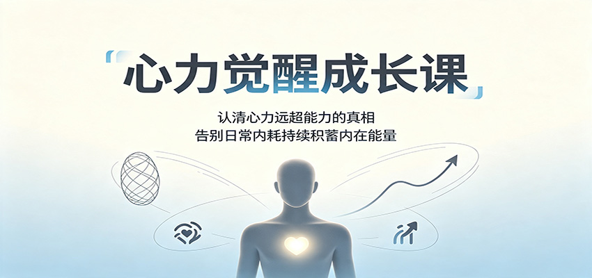 心力觉醒成长课：认清心力远超能力的真相，告别日常内耗持续积蓄内在能量-副业网