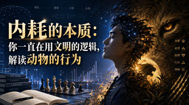 付费文章：内耗的本质：你一直在用文明的逻辑，解读动物的行为-副业网
