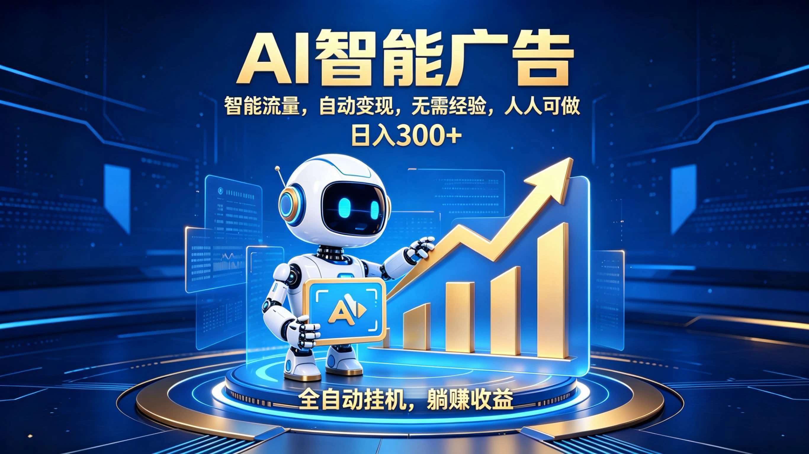 轻资产新赛道，全自动AI广告，打造持续收益-副业网