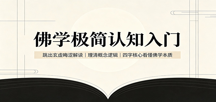 佛学极简认知入门：跳出玄虚晦涩解读，理清概念逻辑，四字核心看懂佛学本质-副业网