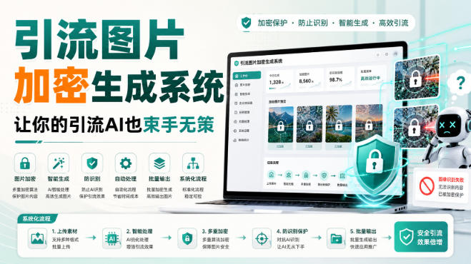引流图片加密生成系统，让你的引流AI也束手无策-副业网