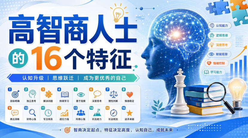 付费文章：高智商人士的16个特征-副业网