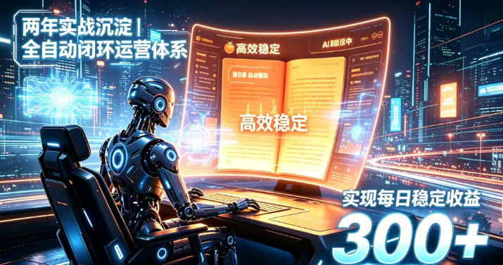 两年实战沉淀｜全自动闭环运营体系，实现每日稳定收益300+【揭秘】-副业网