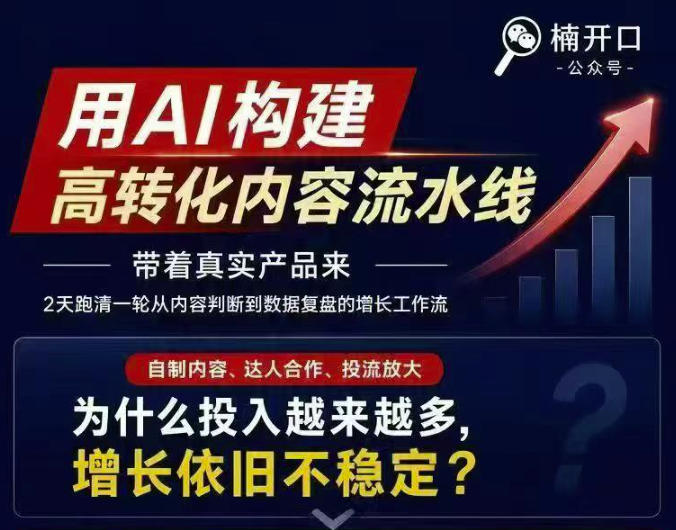 小红书AI内容生产2026年线下课完整现场还原版，用AI构建高转化内容流水线-副业网