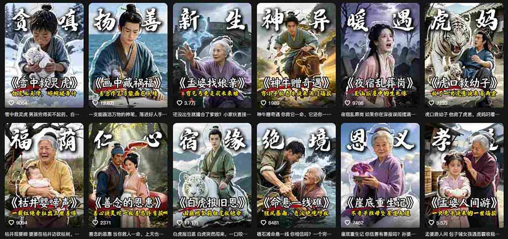 图片[3]-抖音AI民间故事账号实战！67W粉丝博主拆解起号、文案、画面与剪辑，分享伙伴计划及广告变现路径，月入10000+-副业网