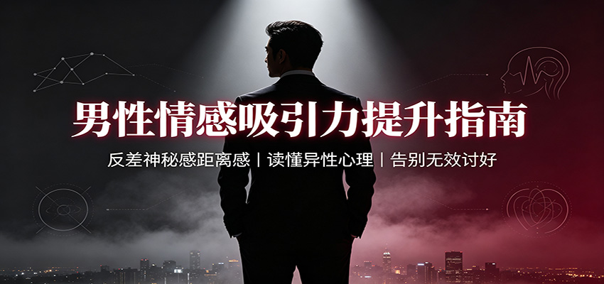 男性情感吸引力提升指南：反差神秘感距离感，读懂异性心理，告别无效讨好-副业网