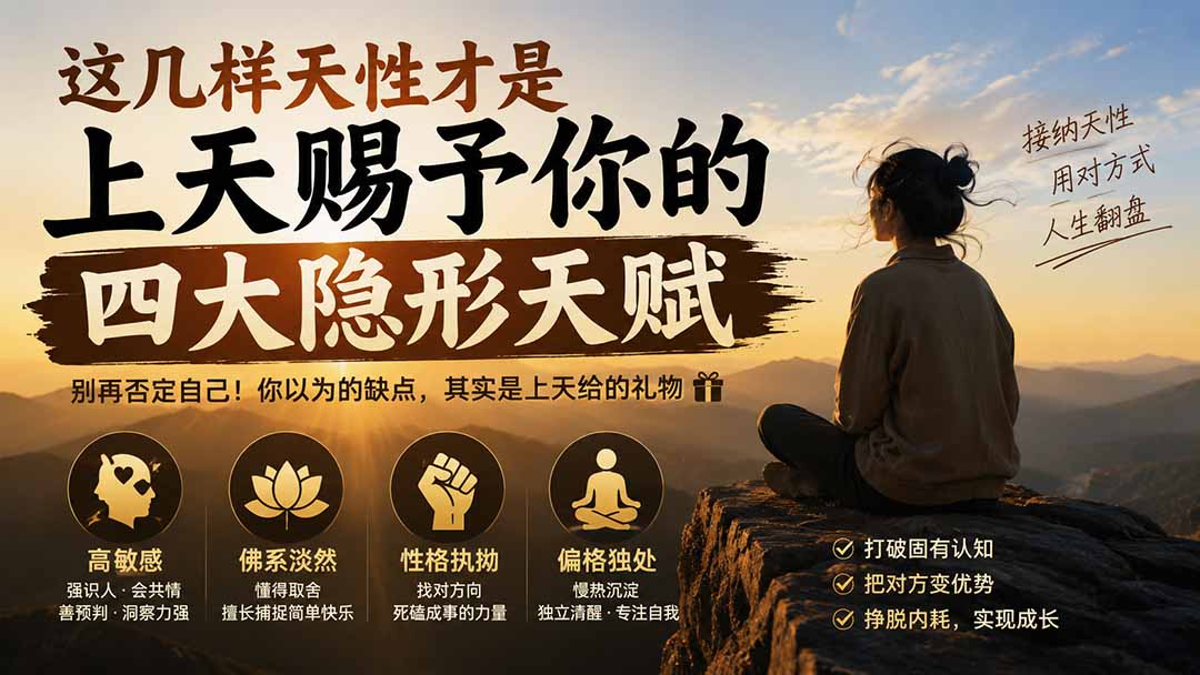 付费文章：这几样天性才是上天赐予你的四大隐形天赋-副业网