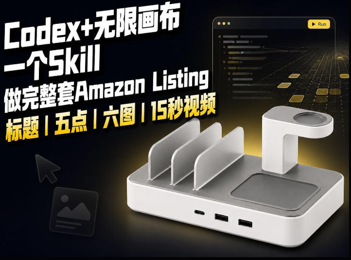 我用一个Codex Skill做完Amazon Listing：标题、五点、六图和视频全流程-副业网