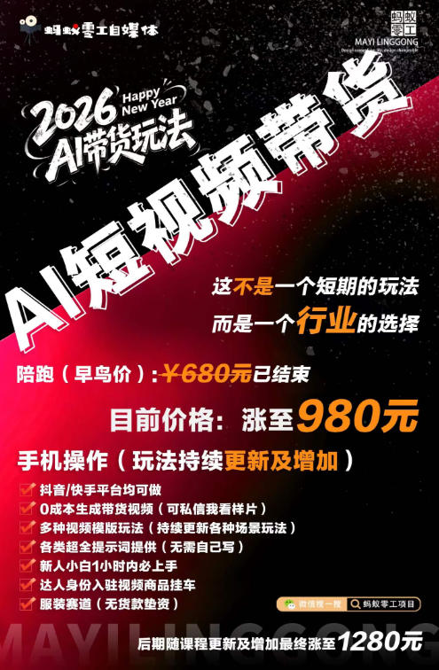 图片[6]-AI短视频带货，靠AI生成短视频，分发到抖音快手平台，多种模版提示词提供，单条视频1k+收益-副业网