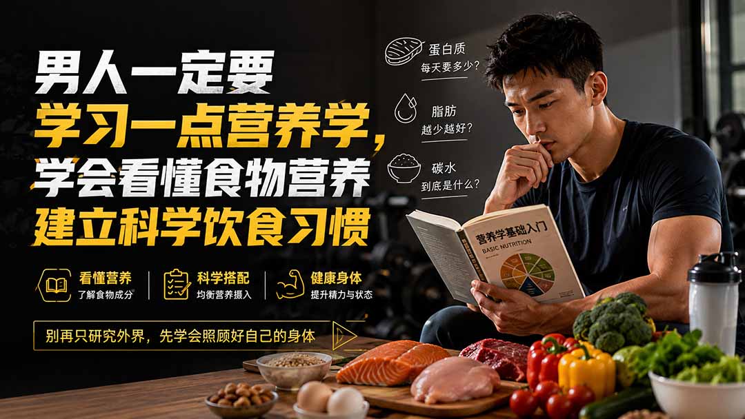 付费文章：男人一定要学习一点营养学，学会看懂食物营养建立科学饮食习惯-副业网