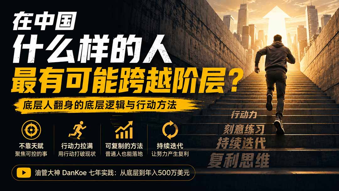付费文章：在中国什么样的人最有可能跨越阶层？底层人翻身的方法！-副业网