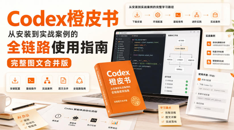 Codex橙皮书，从安装到实战案例的全链路使用指南，完整图文合并版-副业网