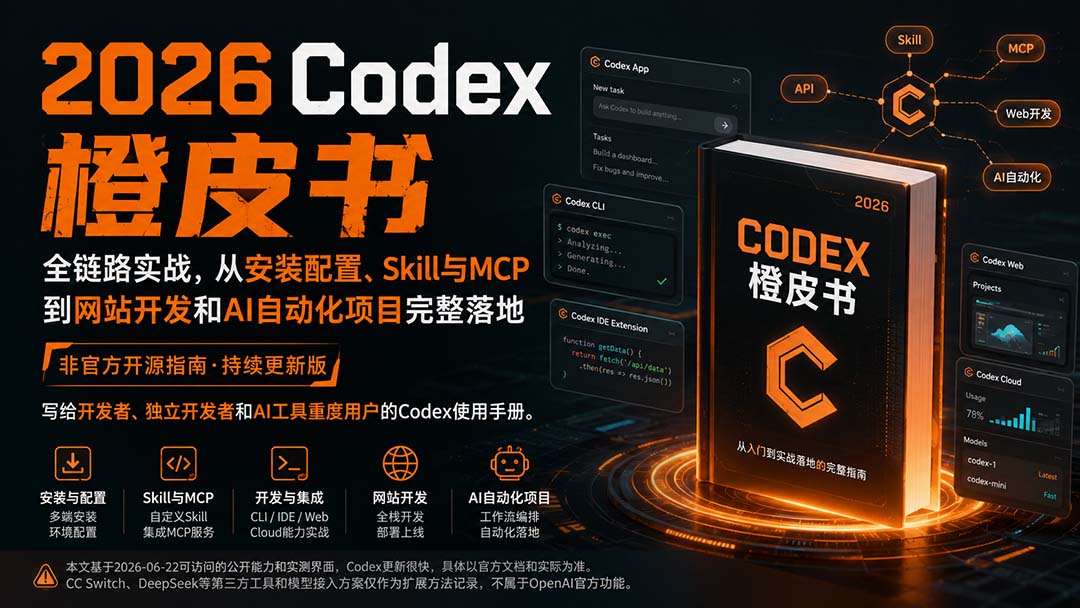 图片[2]-2026Codex橙皮书：全链路实战，从安装配置、Skill与MCP到网站开发和AI自动化项目完整落地-副业网