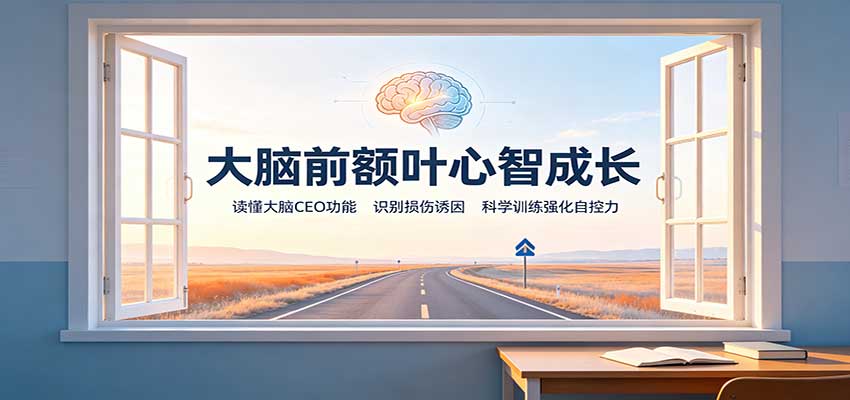 大脑前额叶心智成长：读懂大脑CEO功能，识别损伤诱因，科学训练强化自控力-副业网