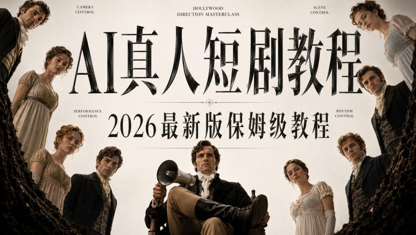 AI真人短剧制作全流程，AI视频大佬专为零基础研制的AI短剧教程，保姆级教程，新手一学就会！-副业网