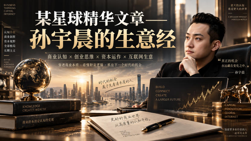 某星球精华文章——孙宇晨的生意经-副业网