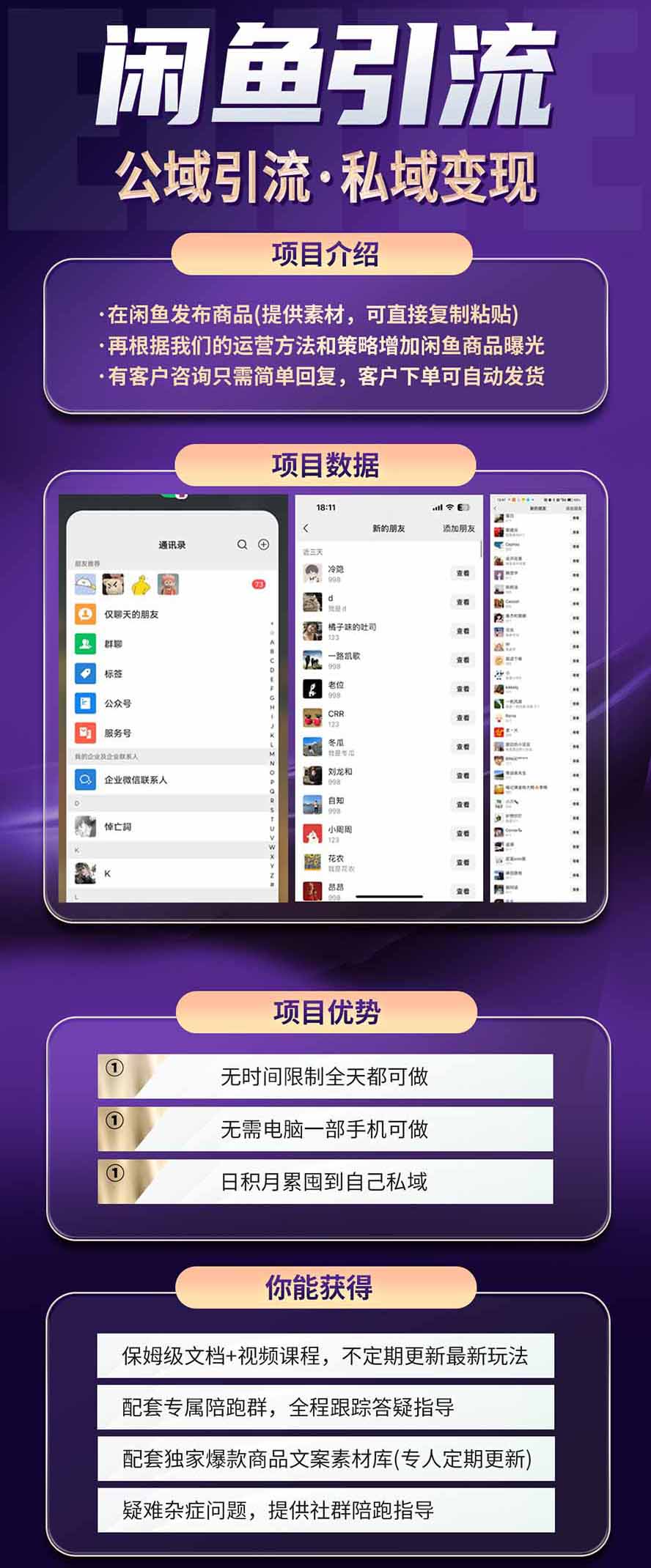 图片[3]-闲鱼公域引流私域变现实战课：一部手机从零学习养号、选品、商品发布、每日运营与客户承接完整方法-副业网