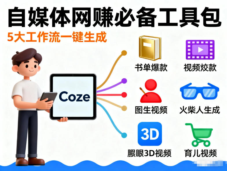 Coze工作流合集，内容一共100份左右，内容丰富，可以提供工作效率-副业网