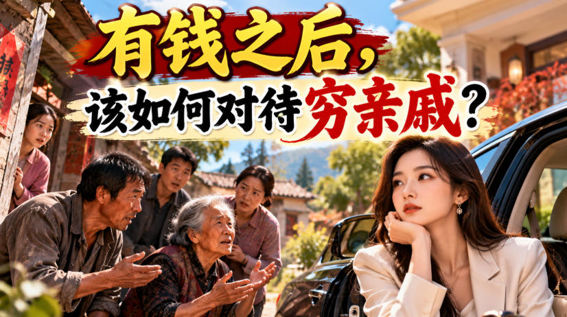 某公众号付费文章：有钱之后，该如何对待穷亲戚？-副业网