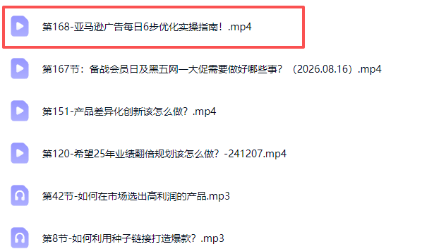 图片[3]-skyla亚马逊跨境实战课-更新0927：全品类选品逻辑｜SP/SB/SD广告精细化｜新品打爆旺季爆单全套运营教程-副业网